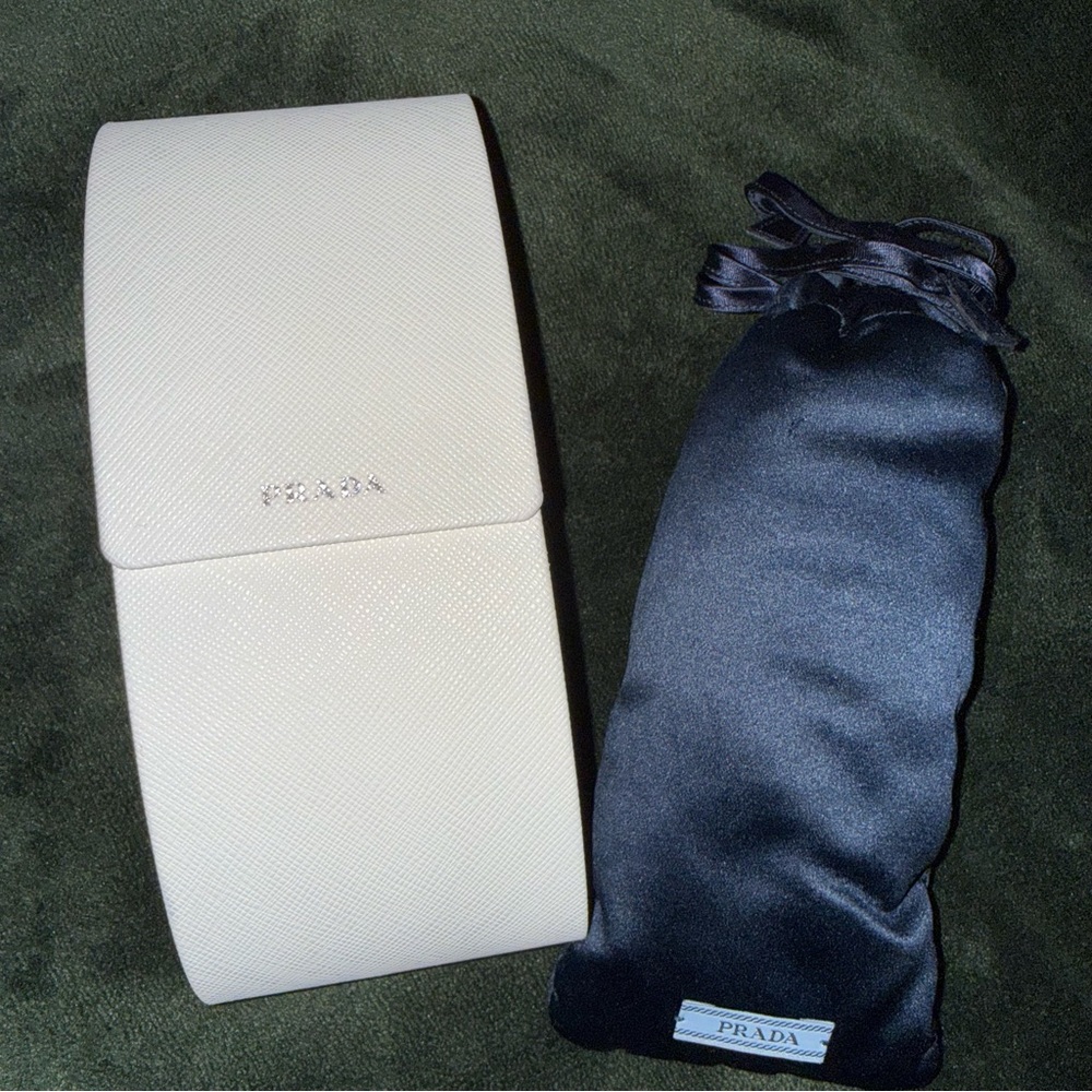 Prada Black Sunglasses Case with Midnight Pouch